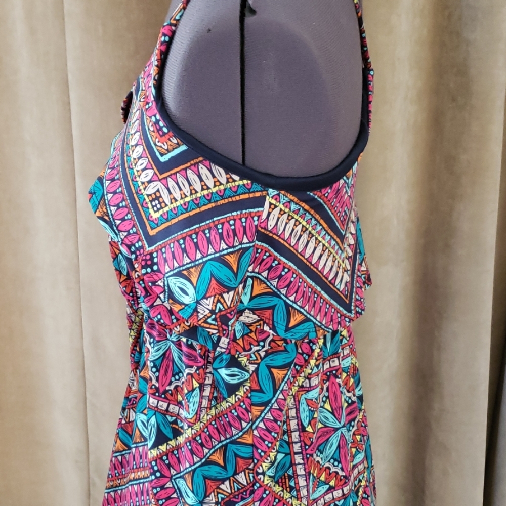 Flirty Racerback Summer Mini Dress - Picture 4 of 6